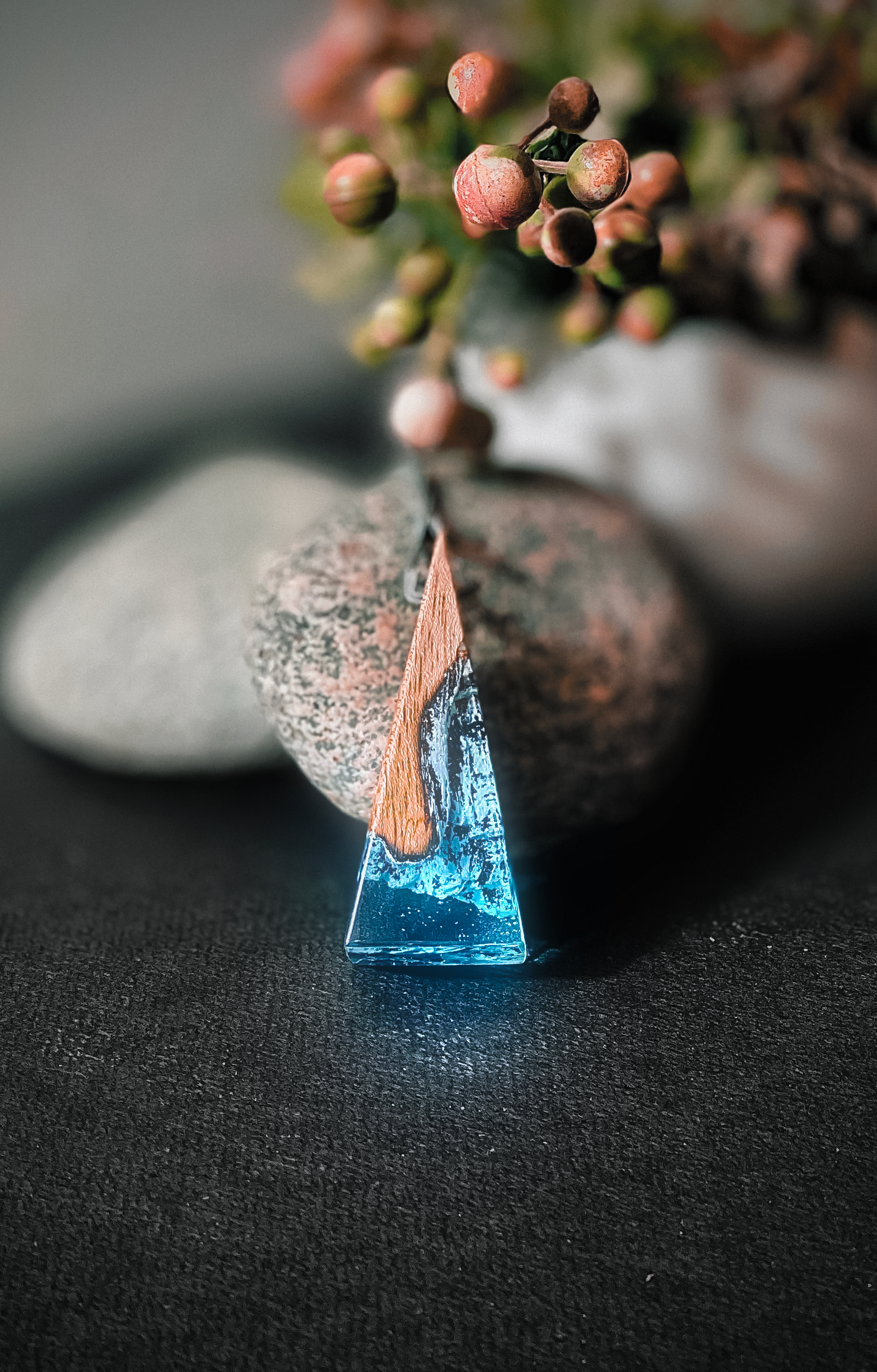 Crystal Blue Pendant (Night-Glow)