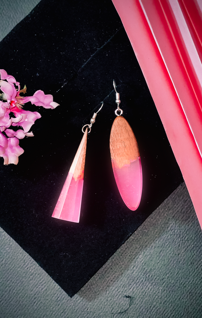 Pink Petal Earrings